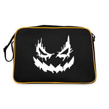 Halloween face à la peur - style cool - Sac Retro - noir/or - Dos
