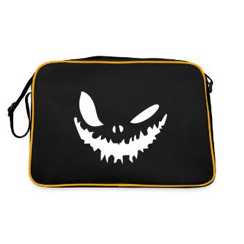 Halloween face à la peur - style cool - Sac Retro - noir/or - Dos