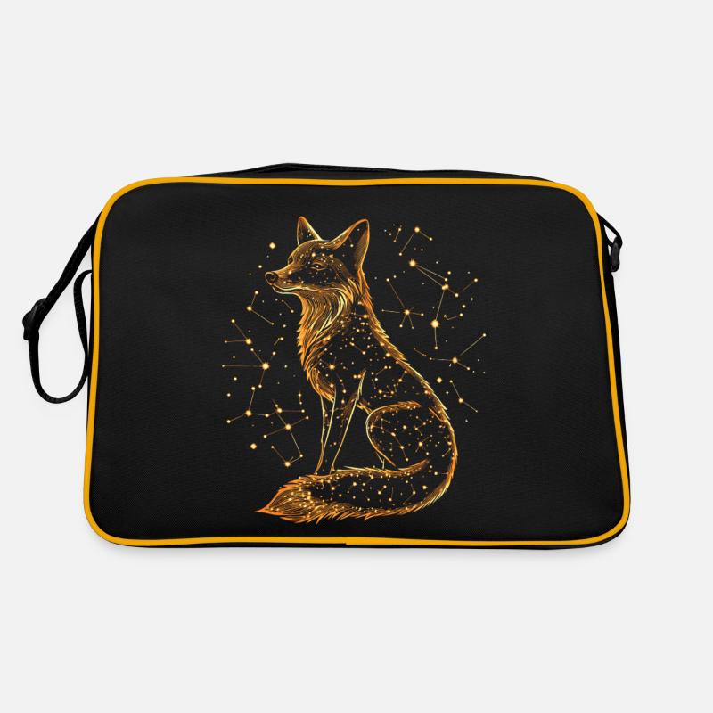 Fuchs Sterne Sternenbild Retro Tasche