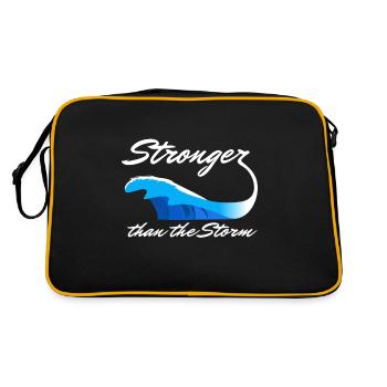 Stronger Than the Storm - Retro Bag - black/gold - Back