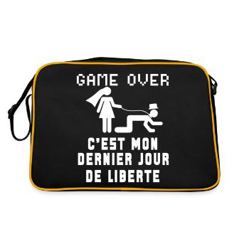 Bachelor Party Future Groom Bachelor Party - Retro Bag - black/gold - Back