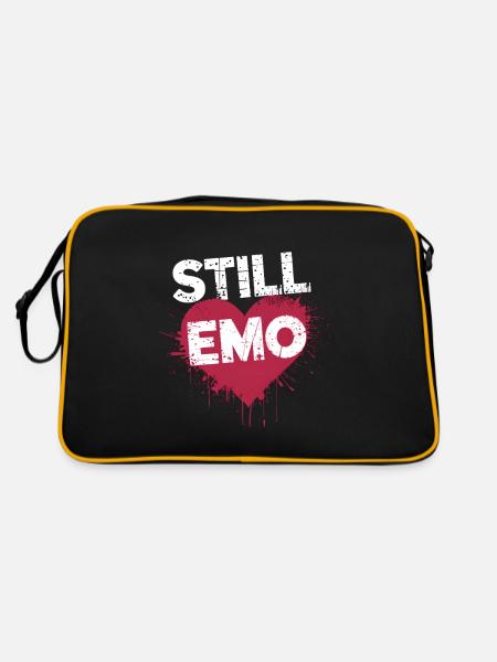 Still Emo! Emo Goth Alternative - Retro Bag - black/gold - Back