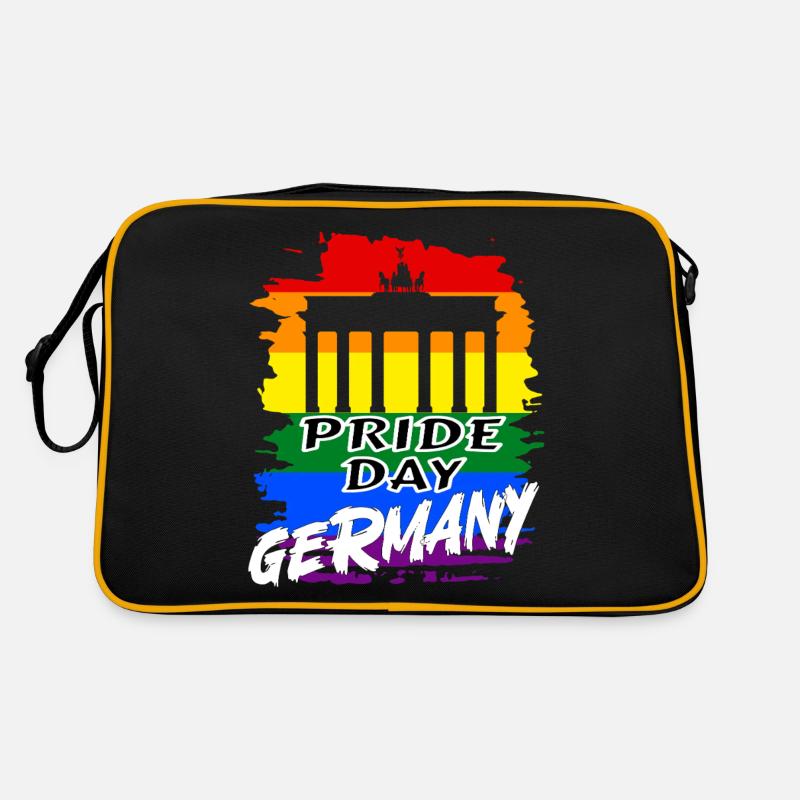 Pride Day Germany LGBTQ+ Rainbow Retro Bag