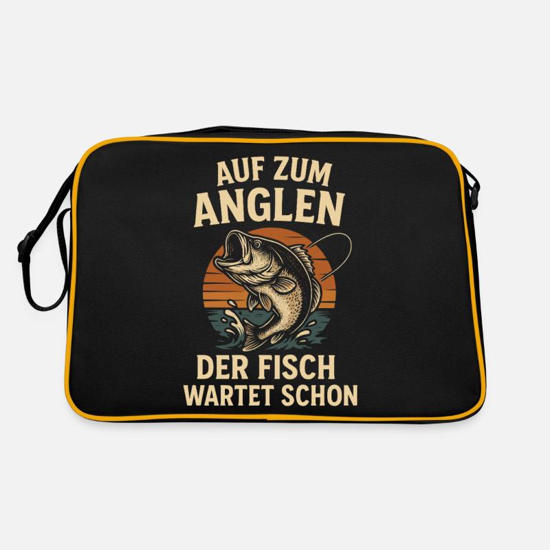 Idée cadeau de pêche Dictons de pêcheur Sac Retro