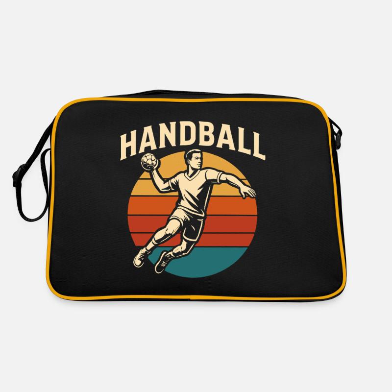 Design de handball rétro style vintage Sac Retro