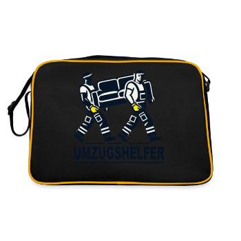 Moving, Mover, Mover, Removal Helper - Retro Bag - black/gold - Back