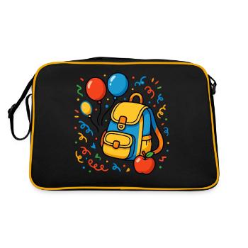 Primary School Enrolment Back to School - Retro Bag - black/gold - Back