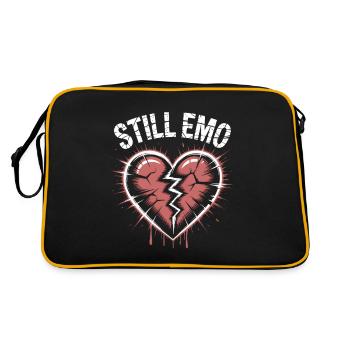 Still emo! Goth Emo Alternative Aesthetic - Retro Bag - black/gold - Back