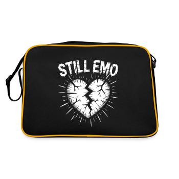 Still emo! Goth Emo Alternative Aesthetic - Retro Bag - black/gold - Back