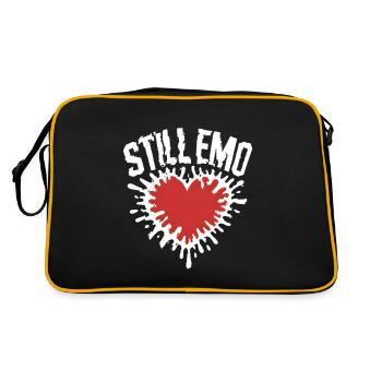 Still emo! Goth Emo Alternative Aesthetic - Retro Bag - black/gold - Back