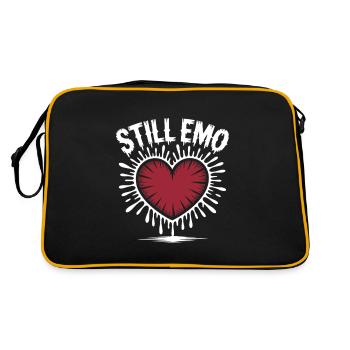 Still emo! Goth Emo Alternative Aesthetic - Retro Bag - black/gold - Back