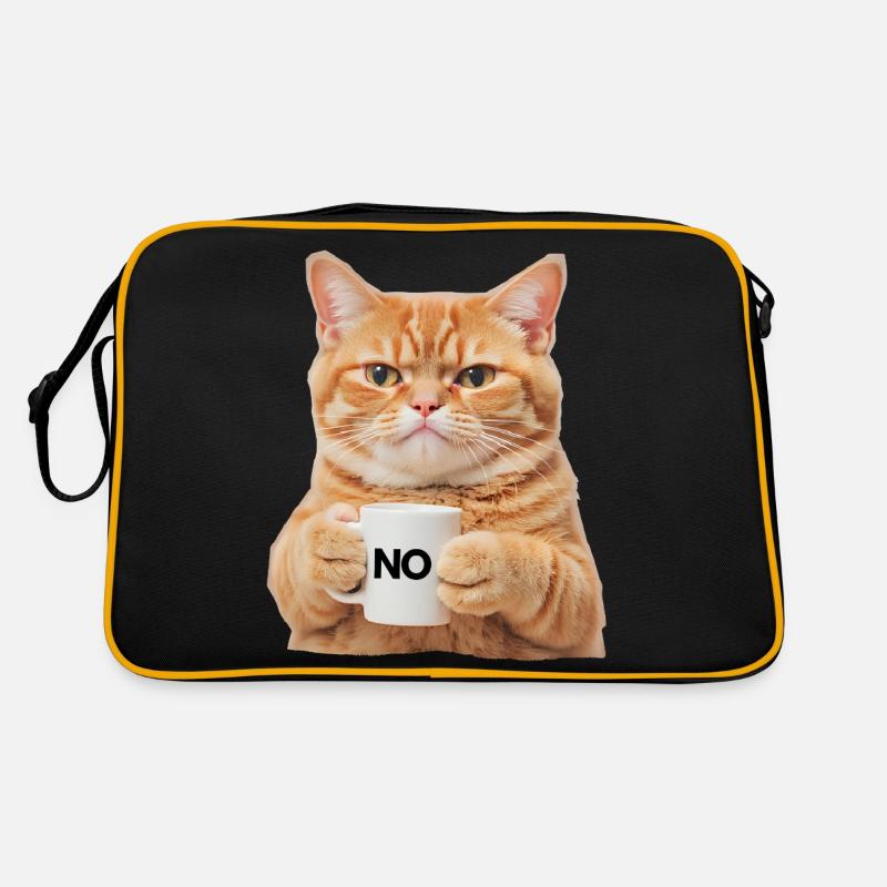 Chat Non, Non, Non | Mug à café Sac Retro