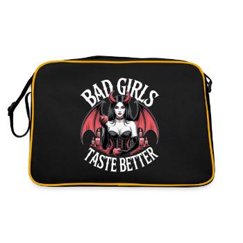 Les mauvaises filles ont meilleur goût ! Gothique Gothique Emo Baddie - Sac Retro - noir/or - Dos
