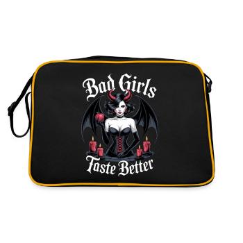 Les mauvaises filles ont meilleur goût ! Gothique Gothique Emo Baddie - Sac Retro - noir/or - Dos