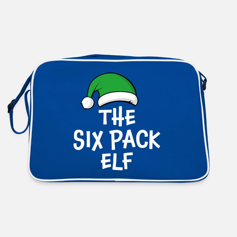 Der Sixpack-Elf Retro Tasche