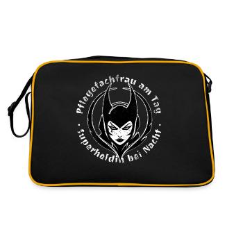 Infirmière le jour, super-héroïne la nuit - Sac Retro - noir/or - Dos