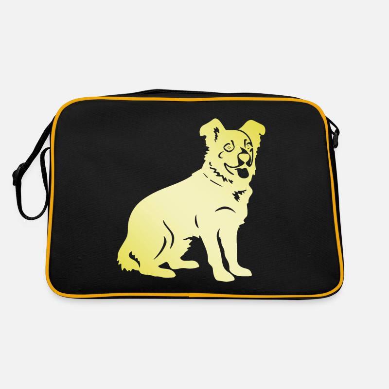 Corgi Hund Silhouette Retro Tasche