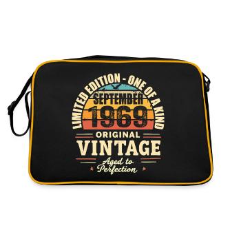 Septembre 1969 Cadeau 1969 Vintage Septembre 1969 - Sac Retro - noir/or - Dos