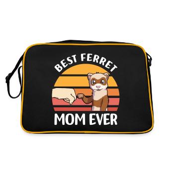 Cadeaux pour les amoureux des furets | Animaux de compagnie Animaux - Sac Retro - noir/or - Dos