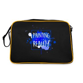 Peintre Artiste Art Peinture Peinture Brosse Peinture - Sac Retro - noir/or - Dos