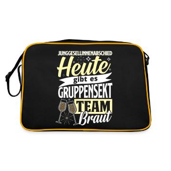 Team Bride JGA Group Sparkling Bachelorette Party - Retro Bag - black/gold - Back