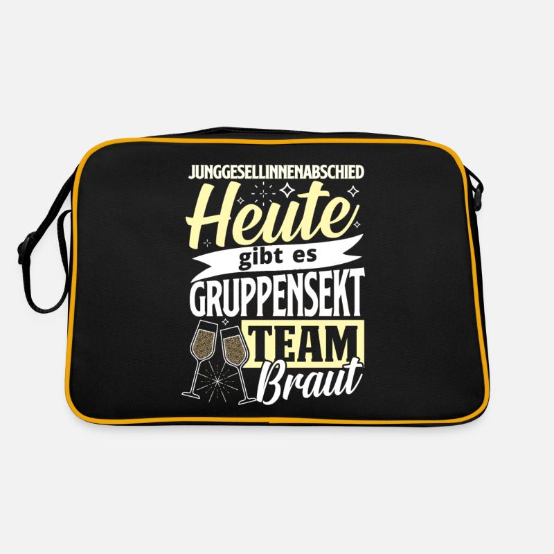 Team Bride JGA Group Sparkling Bachelorette Party Retro Bag