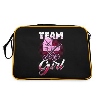 Equipe Fille Grossesse Fille Fille Naissance - Sac Retro - noir/or - Dos
