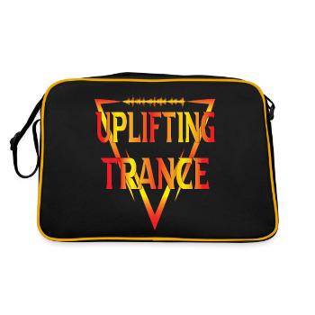 Uplifting Trance Font Gradient - Trance Music - Retro Bag - black/gold - Back