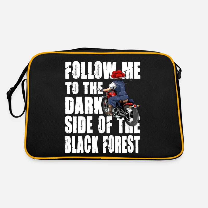 Black Forest Biker Lady Schwarzwald Motorrad Retro Tasche
