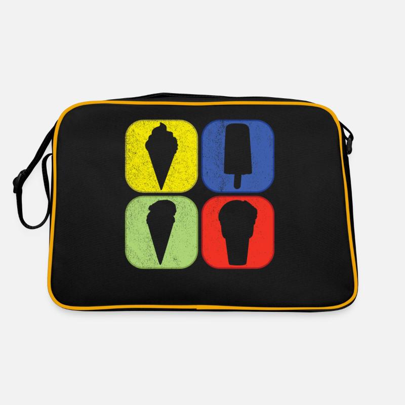 Eis Creme Sommer Strand Eiscreme Urlaub Vibes Retro Tasche