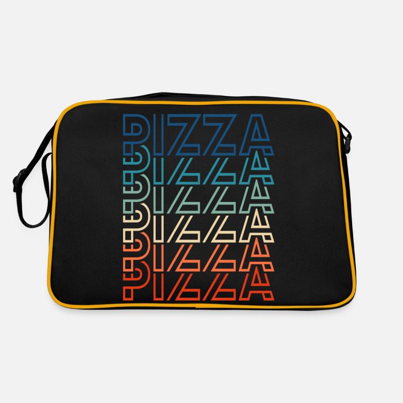 Retro Pizza Vintage Text Pizza Lover Retro Bag