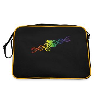DNA Helix Rainbow Genetics VTT coloré - Sac Retro - noir/or - Dos