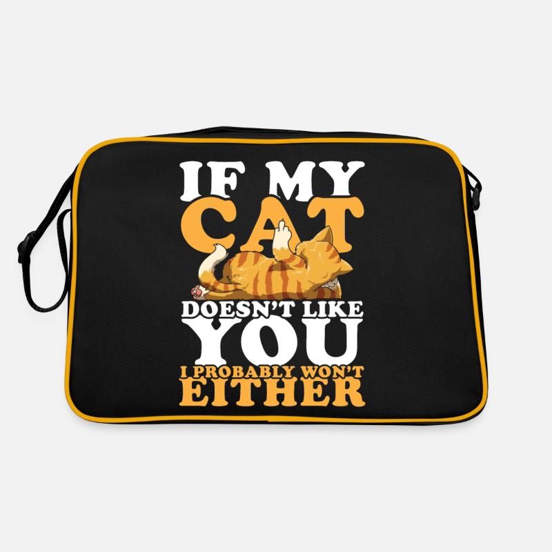 If My Cat Doesn't Like You I Probably Won't Either Retro Tasche