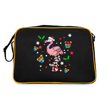 Pyjama de Noël Décoration de Noël Flamingo Kids - Sac Retro - noir/or - Dos