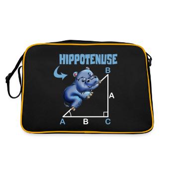 Math Hippotenuse Fonction angulaire Hypoténuse Hippone - Sac Retro - noir/or - Dos