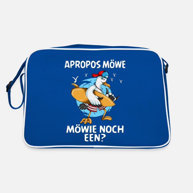 Apropos Möwe Möwie noch een Sabbel nich dat geit Retro Tasche