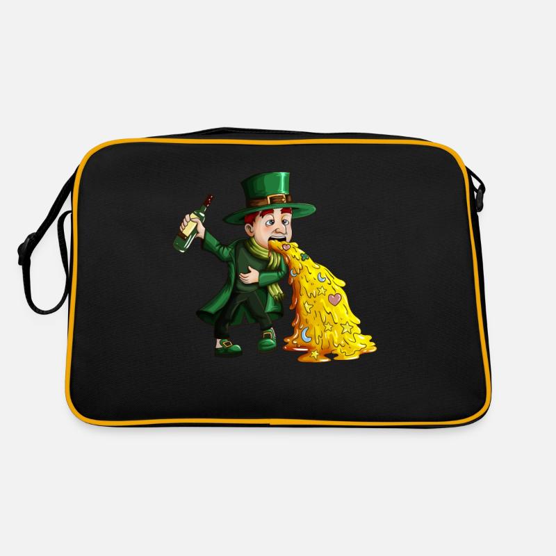 Funny drinker leprechaun for St. Patrick's Day Retro Bag