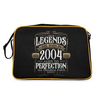 Légende 2004 18ème Anniversaire Cadeau Hommes Drôle - Sac Retro - noir/or - Dos