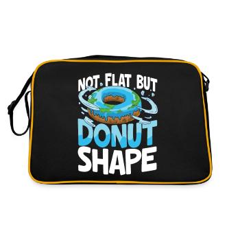 Not Flat But Donut Shape für einen - Retro Tasche - Schwarz/Gold - Hinten