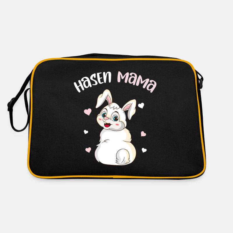 Hasenfreund Mom Hasenmutti Outfit beste Hasen Mama Retro Tasche