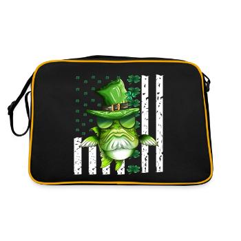 Vacances St Patrick Costume Déguisement Pêcheur - Sac Retro - noir/or - Dos