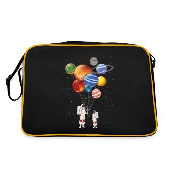 Planète Vaisseau spatial volant Spaceman Galaxy - Sac Retro - noir/or - Dos