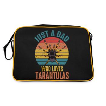 Juste un papa qui aime Tarantulas Retro Spider - Sac Retro - noir/or - Dos
