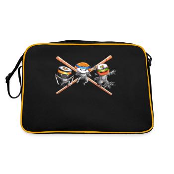 Japanese Karate Sushi Taekwondo Martial Arts - Retro Bag - black/gold - Back
