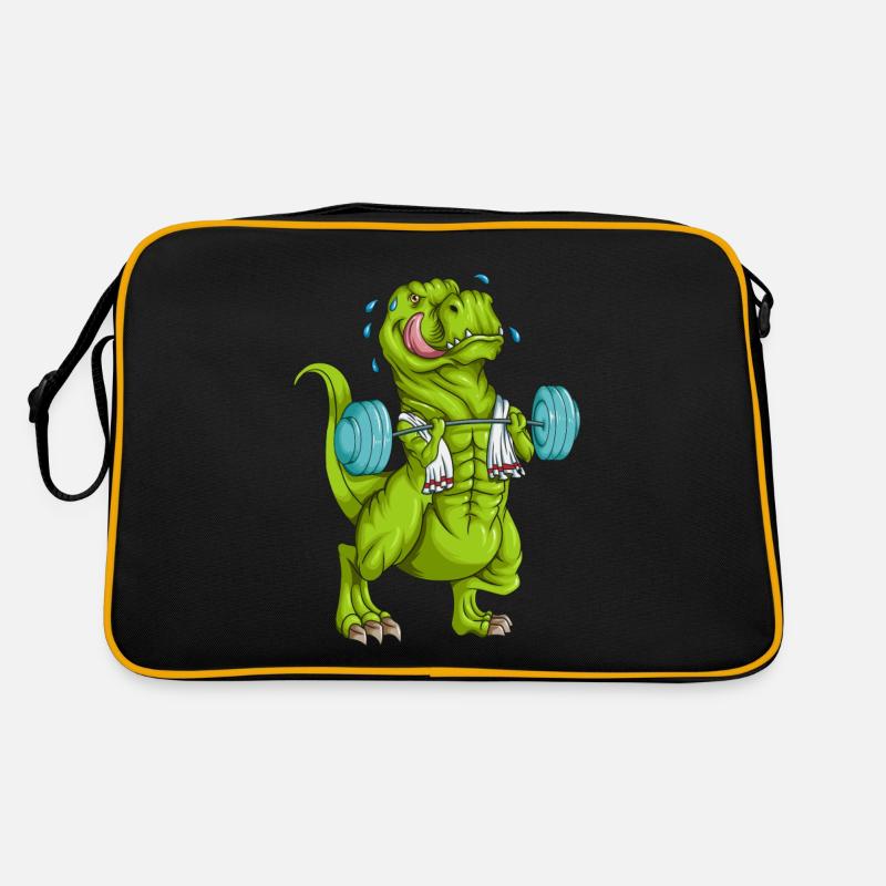 Sport Training Gewicht Heber Workout Übung T-Rex Retro Tasche