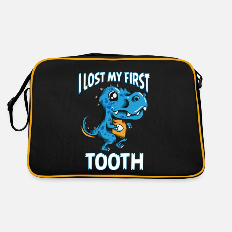 Lost my First Tooth Kids Tooth Gap Dinodesign Sac Retro