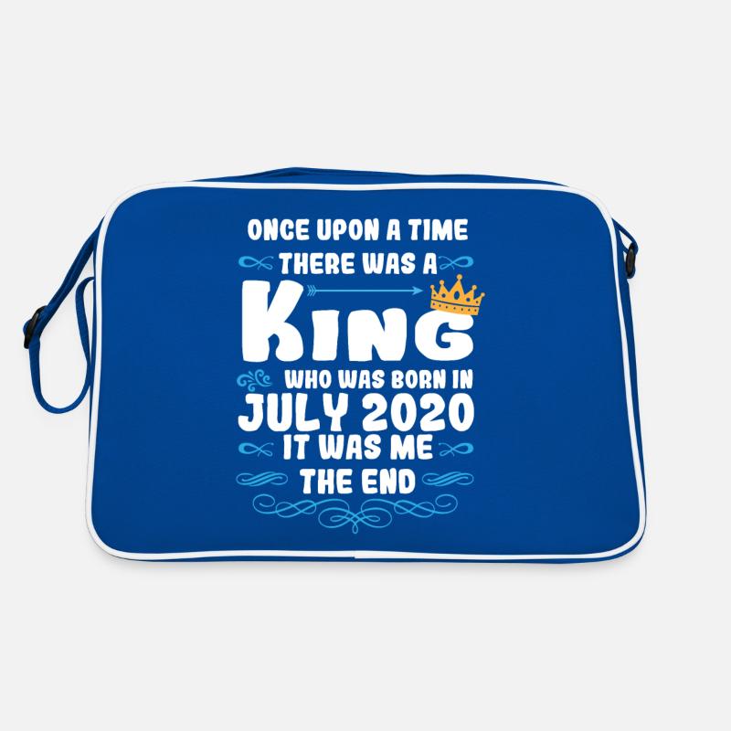 Es war einmal ein König. Juli 2020 Geburtstag Retro Tasche