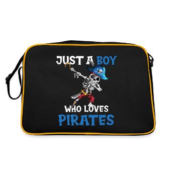 Juste un garçon qui aime Pirates Boy Birthday - Sac Retro - noir/or - Dos