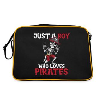 Pirate Outfit Pirate Ship Children's Birthday Boy - Retro Bag - black/gold - Back
