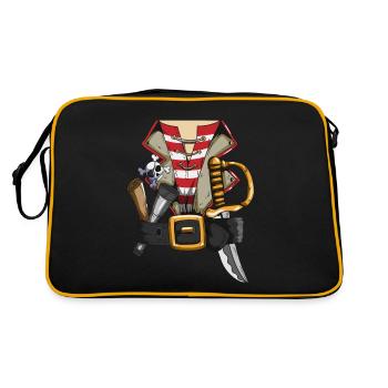 Pirate Belt Pirate Outfit Costume Pirate Family - Retro Bag - black/gold - Back